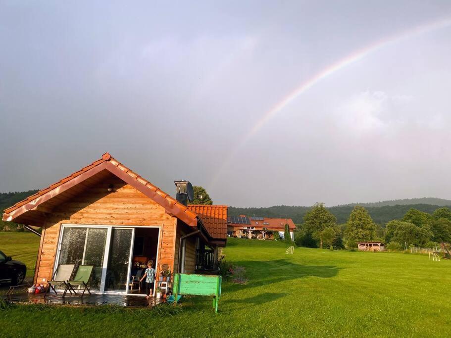 Polanka Beskid Niski Cute Cabin With Spectacular Views Hanczowa Exterior foto