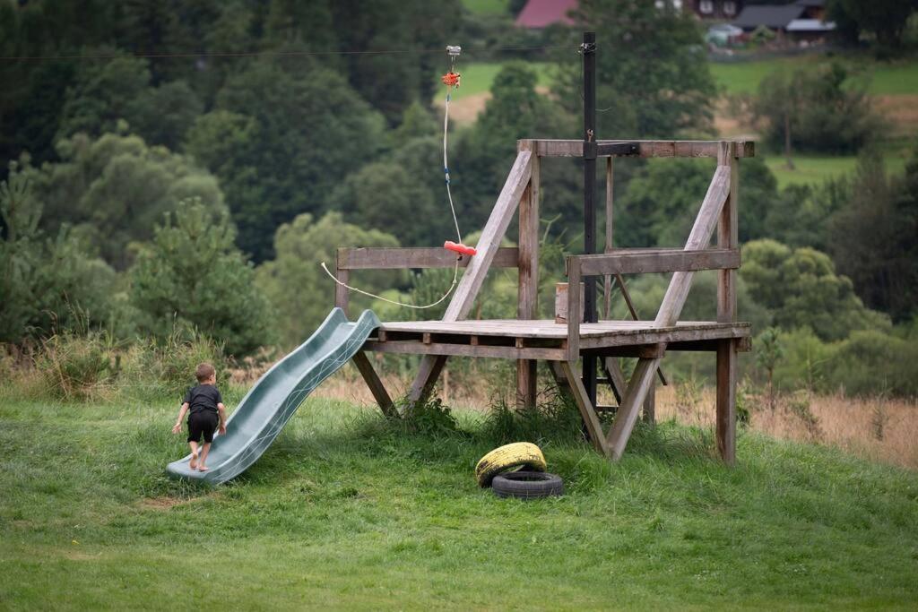 Polanka Beskid Niski Cute Cabin With Spectacular Views Hanczowa Exterior foto