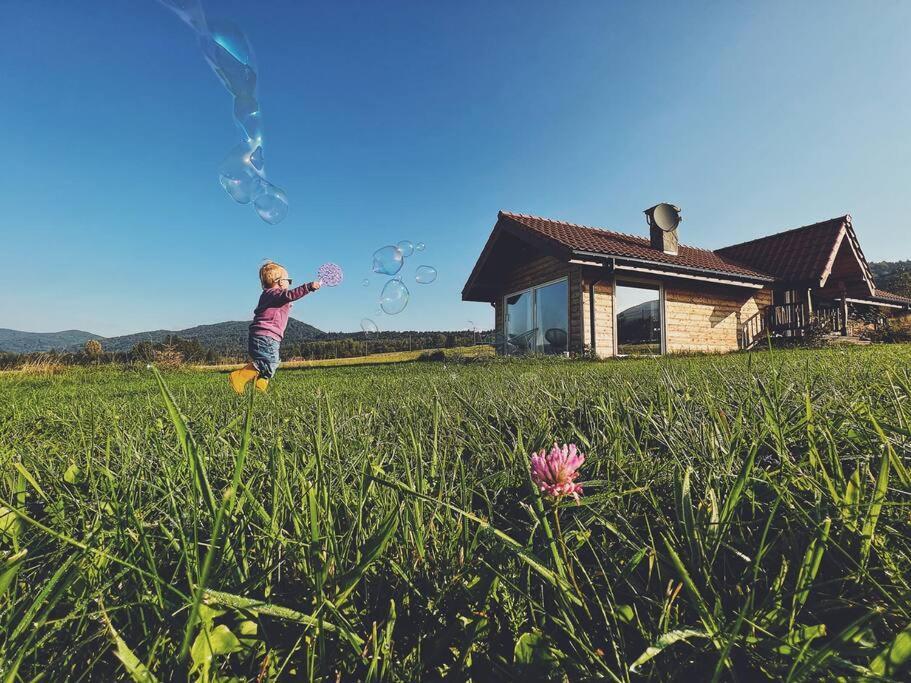 Polanka Beskid Niski Cute Cabin With Spectacular Views Hanczowa Exterior foto