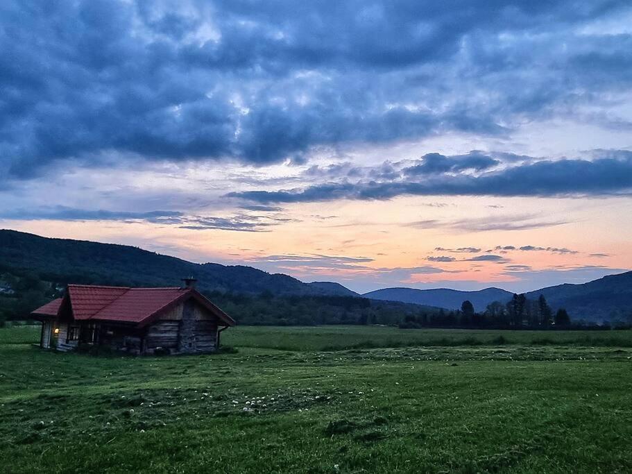 Polanka Beskid Niski Cute Cabin With Spectacular Views Hanczowa Exterior foto