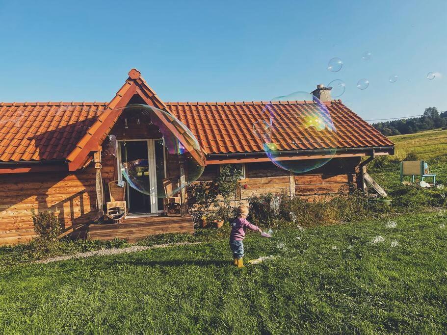 Polanka Beskid Niski Cute Cabin With Spectacular Views Hanczowa Exterior foto
