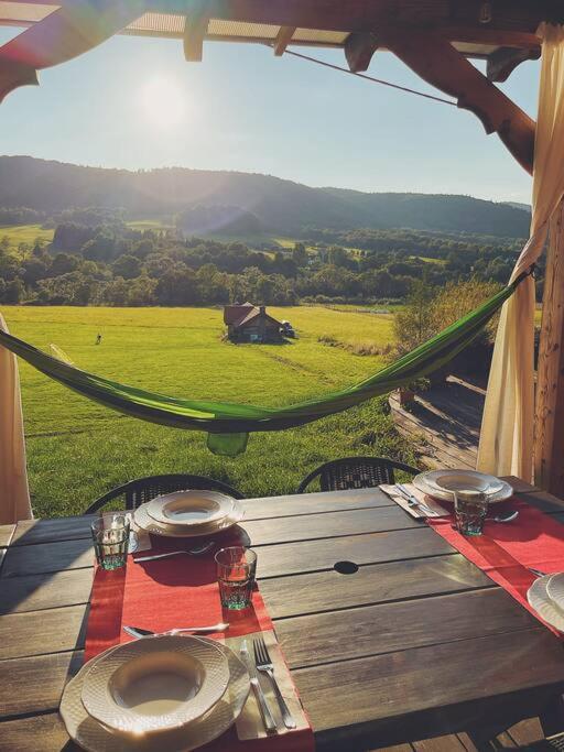 Polanka Beskid Niski Cute Cabin With Spectacular Views Hanczowa Exterior foto