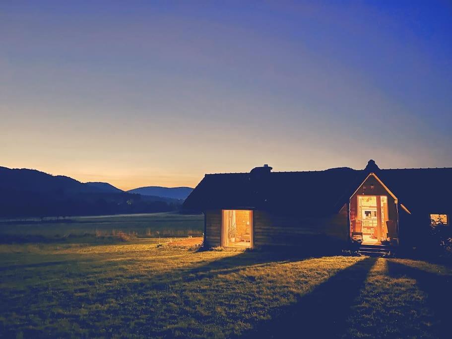 Polanka Beskid Niski Cute Cabin With Spectacular Views Hanczowa Exterior foto