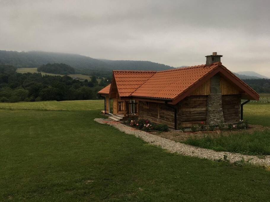 Polanka Beskid Niski Cute Cabin With Spectacular Views Hanczowa Exterior foto