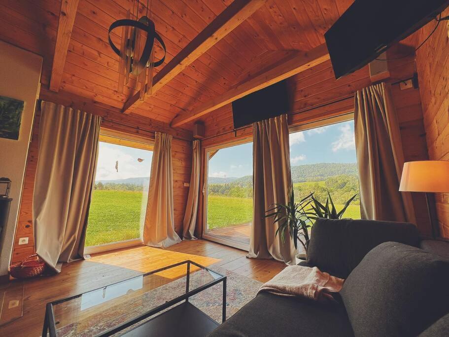 Polanka Beskid Niski Cute Cabin With Spectacular Views Hanczowa Exterior foto